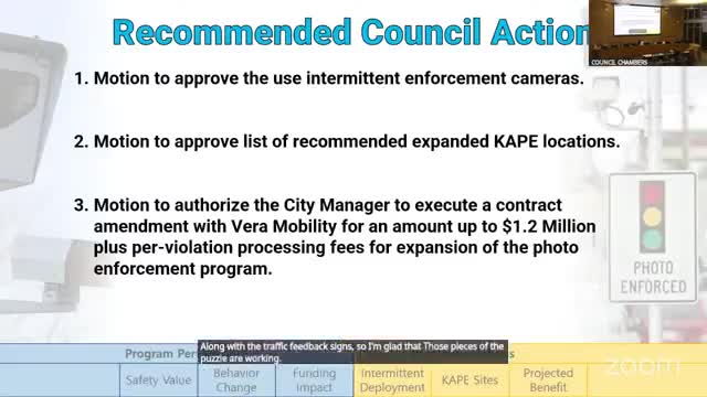City Council debates new camera locations for traffic safety near school zones