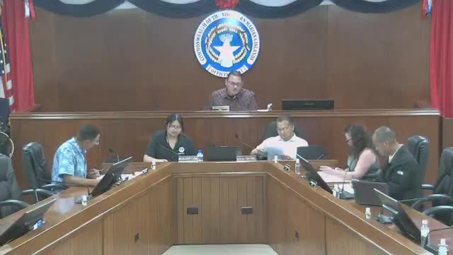 Delegation honors Oscar Mendiola with commemorative resolution in Northern Mariana Islands