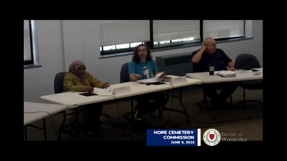 Hope Cemetery commission advances $250,000 design study for maintenance area, schedules public review