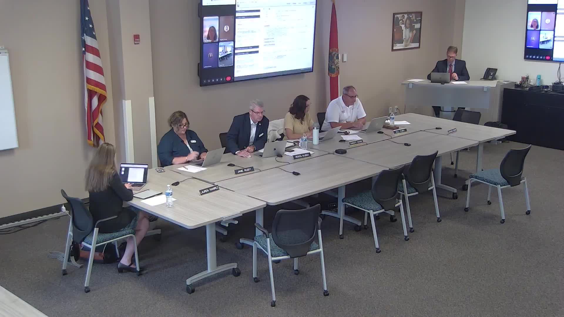 Board workshop discusses vendor payment delay to 4 C's, Howard Industries tablet carts and budget adjustments for scholarship vouchers