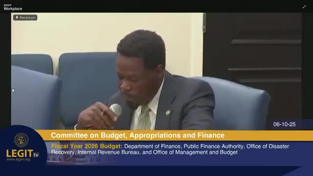 Senators address staffing shortages and budget issues at Virgin Islands Bureau of Internal Revenue