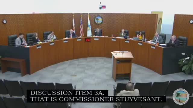 Commissioners debate policy for using chambers after request to honor former mayor denied