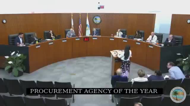 Sunny Isles Beach procurement staff honored; city highlights recent procurement reforms
