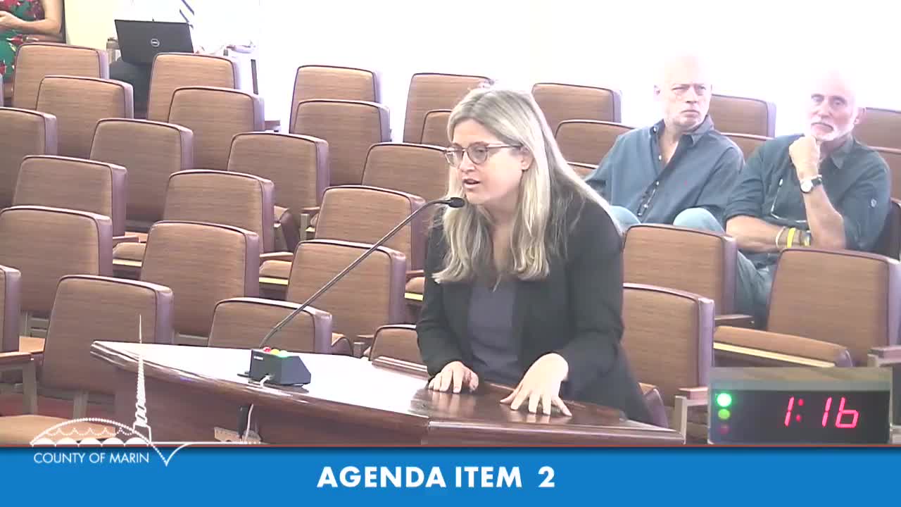 Joyce Macklemore criticizes Marin County probation staffing issues and budget allocation