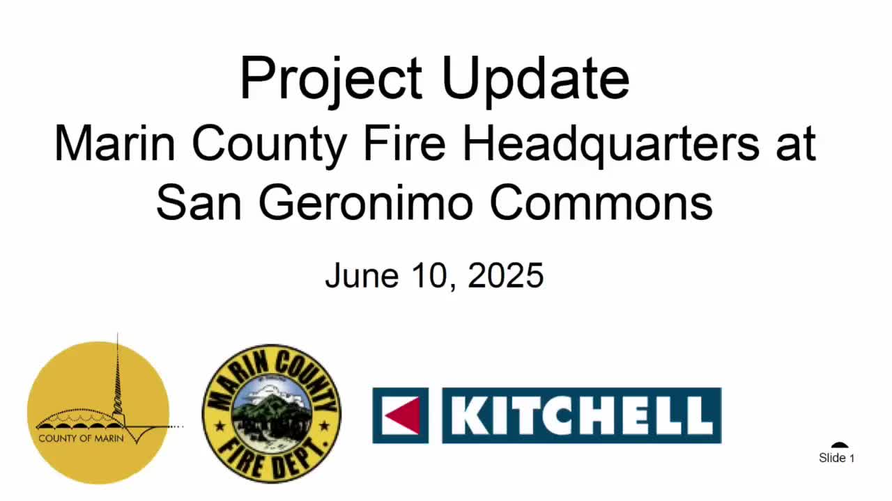 Marin County approves progressive design build method for new fire headquarters project