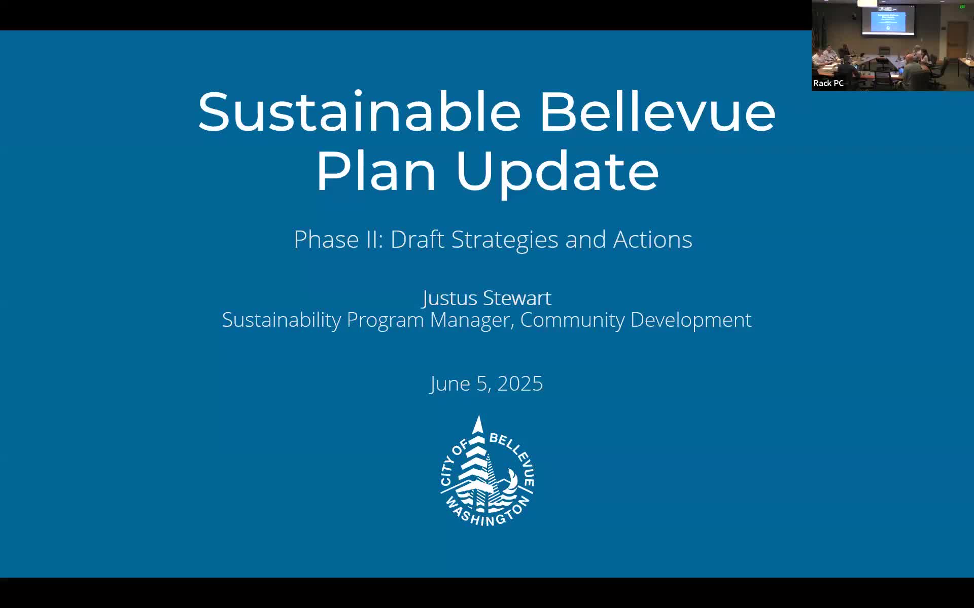 Bellevue staff seek commission feedback on Sustainable Bellevue plan update, emphasizing organics, waste contracts and resilience