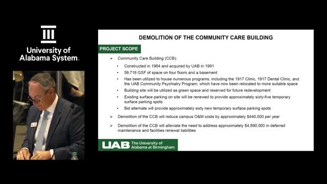 UAB proposes $3M parking redevelopment and $20M Bartow Arena improvements