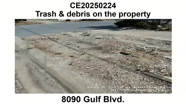 City of Saint Pete Beach orders Milad Musapana to clean property debris