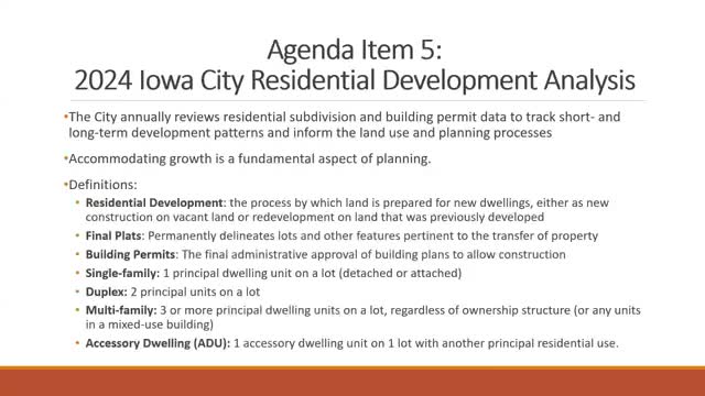 City Council reports significant drop in residential development and permits for 2024