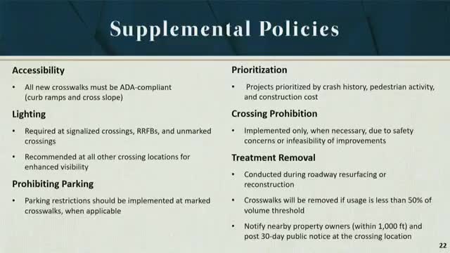 City implements stringent ADA compliance for crosswalk accessibility and signage