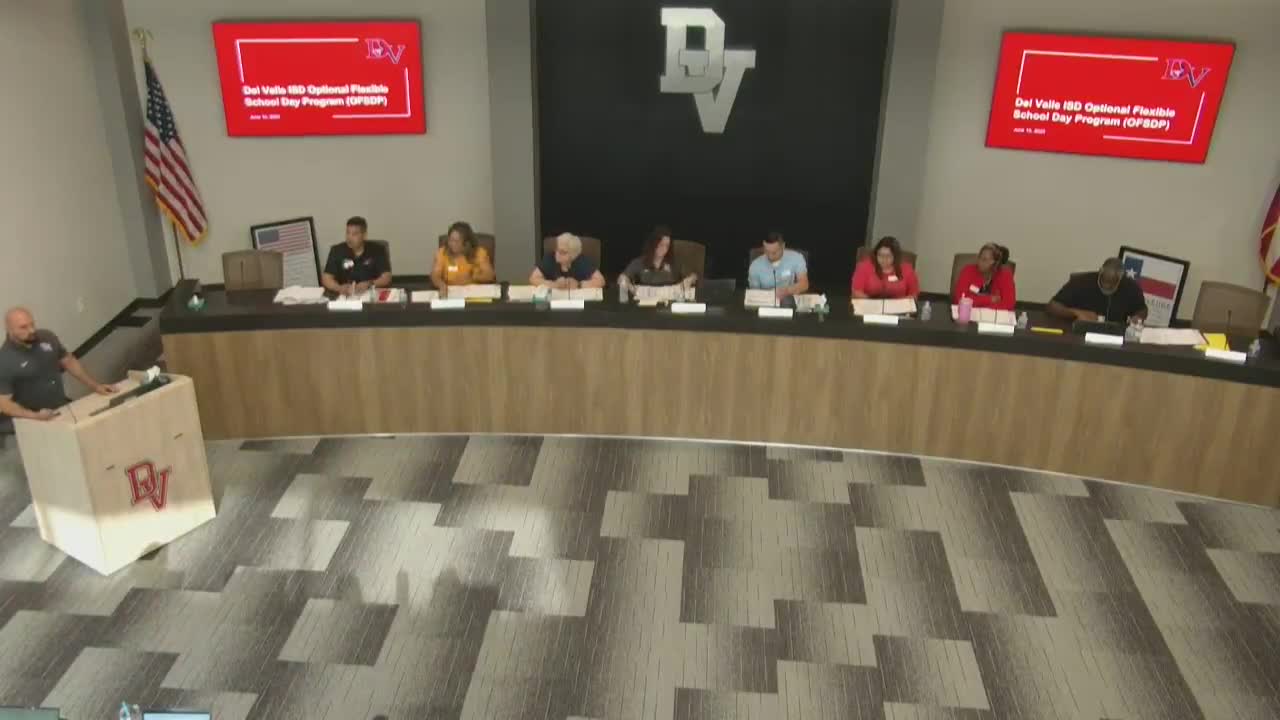 Del Valle ISD considers Optional Flexible School Day and Graduation Alliance partnership to reengage students