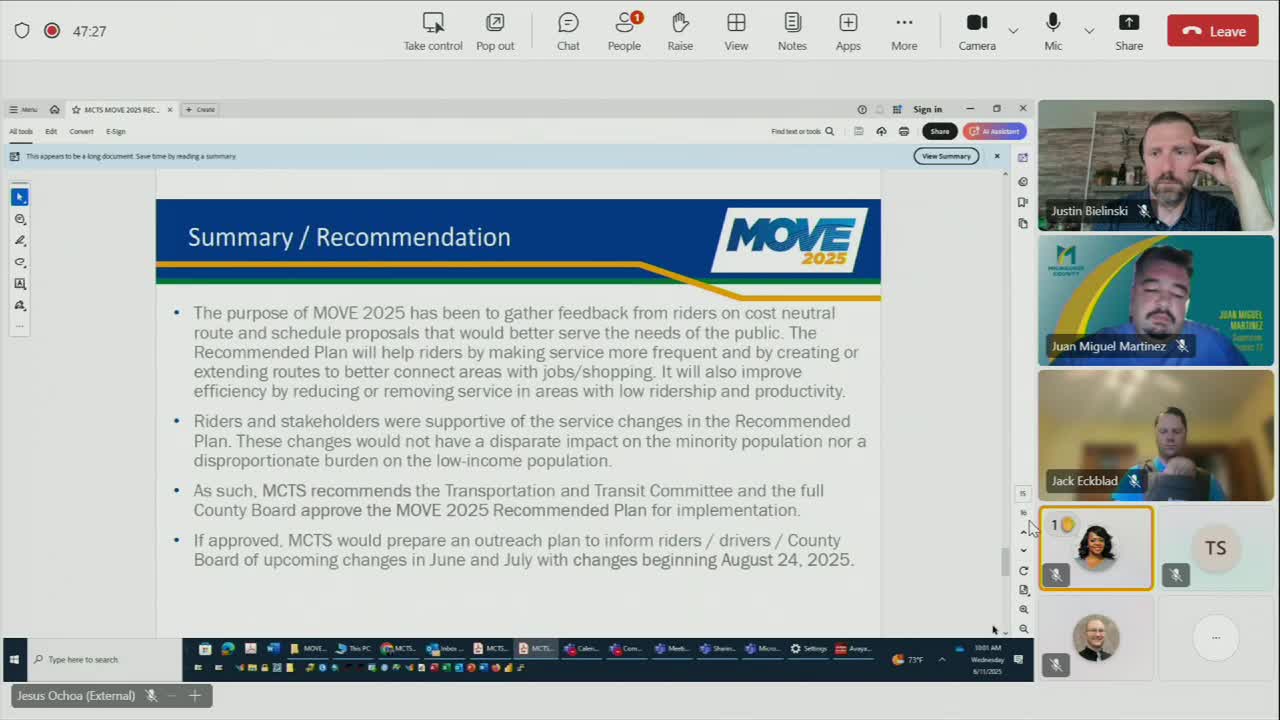Transit Committee recommends route changes to enhance bus service in Milwaukee