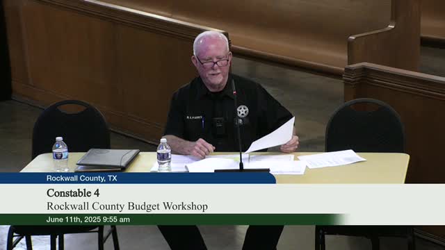Constable Department reports increasing eviction notices demands amid budget discussions