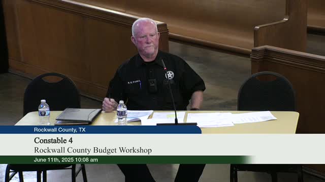 Constable discusses growing demands for law enforcement in Rockwall County