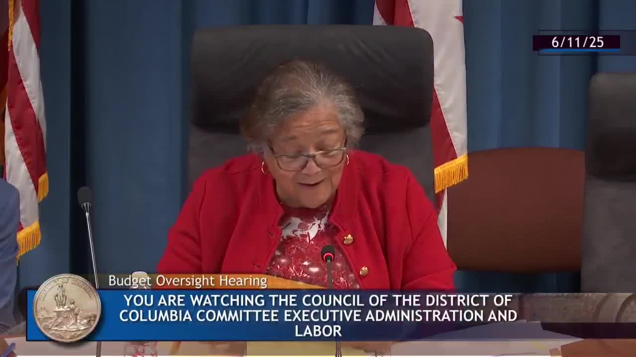Betty Gentel advocates for senior support in DC's fiscal year 26 budget hearing