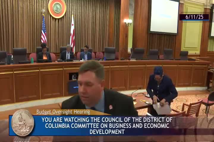 APCA Director Fred Mesali discusses fiscal year 2026 budget before DC Council