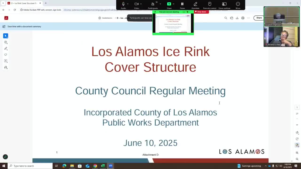 Los Alamos County Council supports new shade structure for ice rink