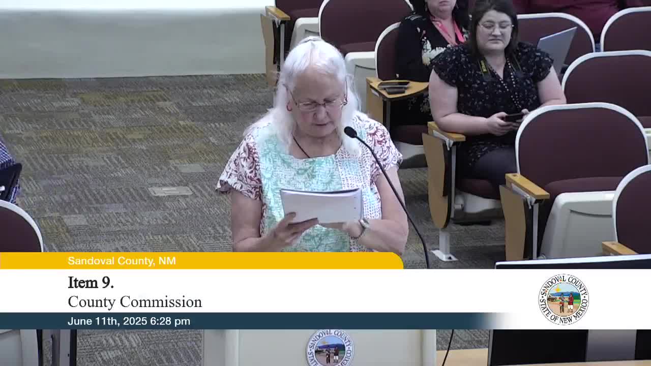 Sandoval County residents demand action against immigration enforcement and civil unrest