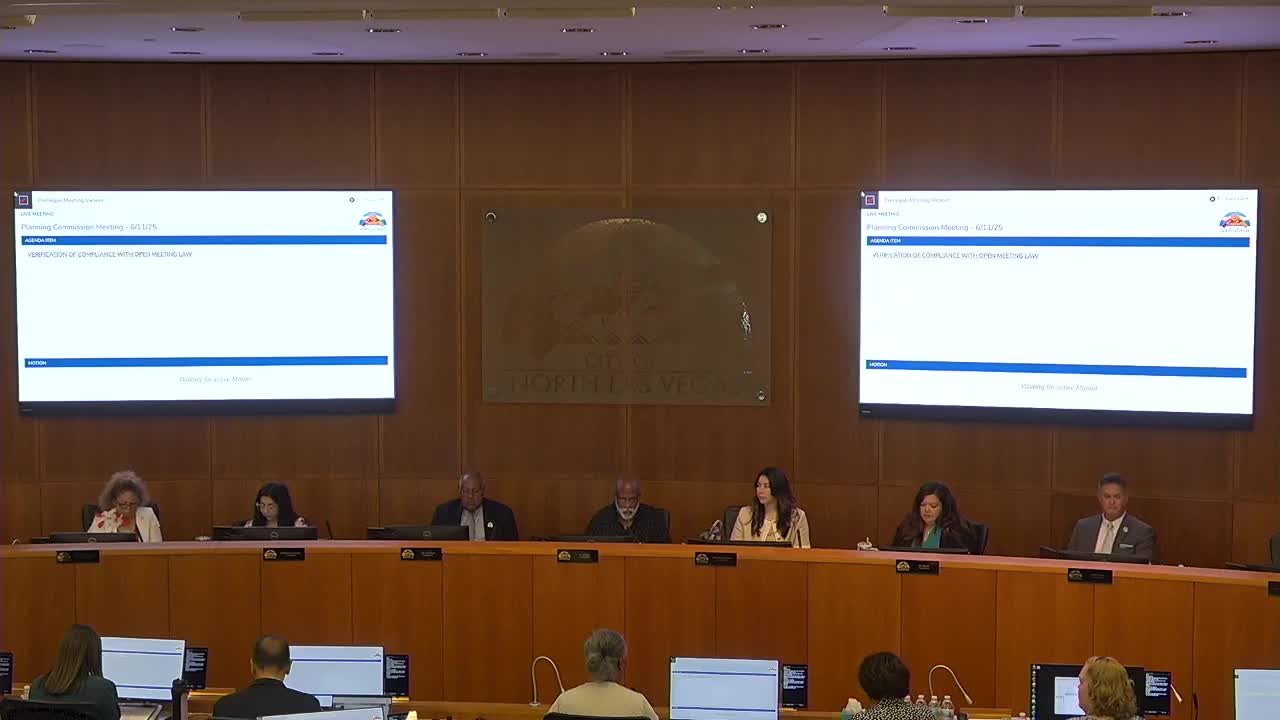 Commissioner Menzie leads Pledge of Allegiance at North Las Vegas public forum