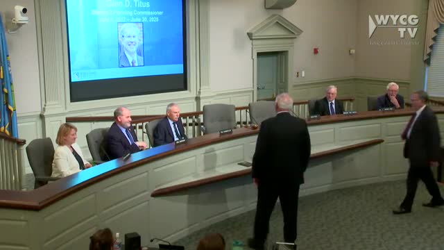 York County Planning Commission honors Glenn Titus for eight years of service