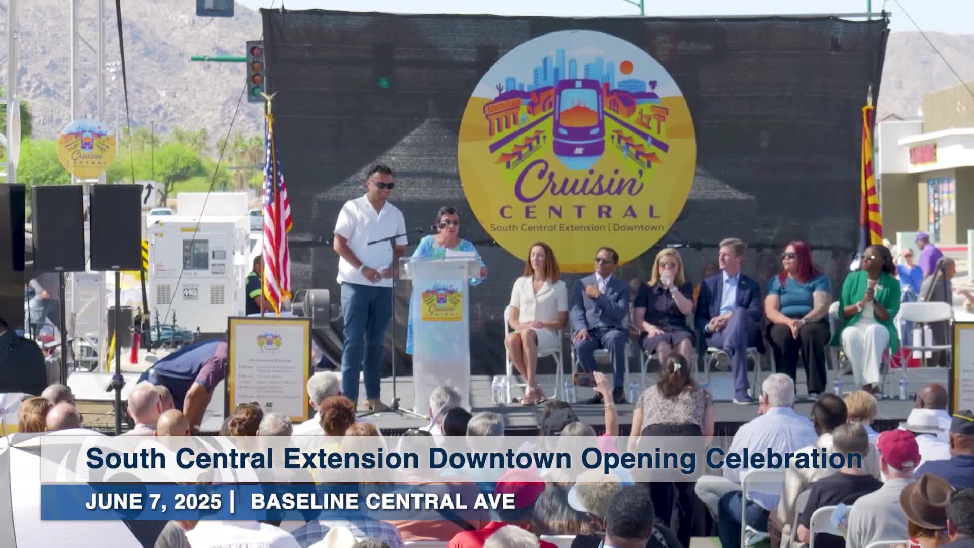 Valley Metro honors Congressman Ed Pastor during Phoenix light rail extension dedication