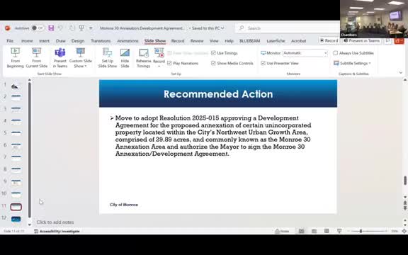Monroe adopts ADU code changes to meet HB 1337; council defers SDCs until sale and asks staff to return on impact fees