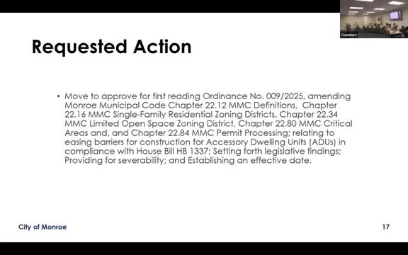 Monroe City Council approves Monroe 30 annexation ordinance amid zoning concerns