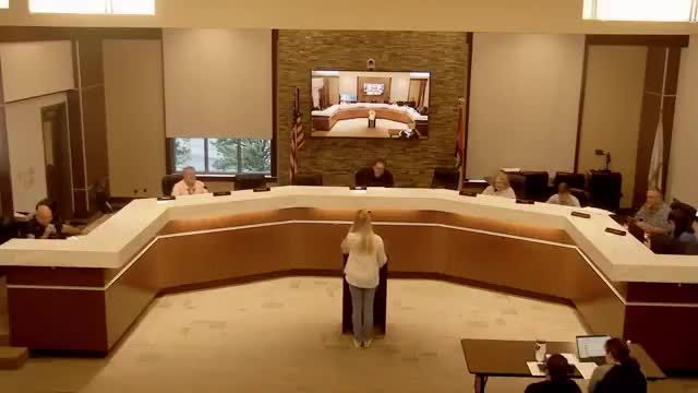 Val Droge briefs Pacific City Council on budget for events and plaza improvements