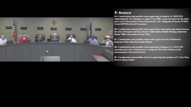 City Council reviews windstorm insurance policy renewal amidst rising costs