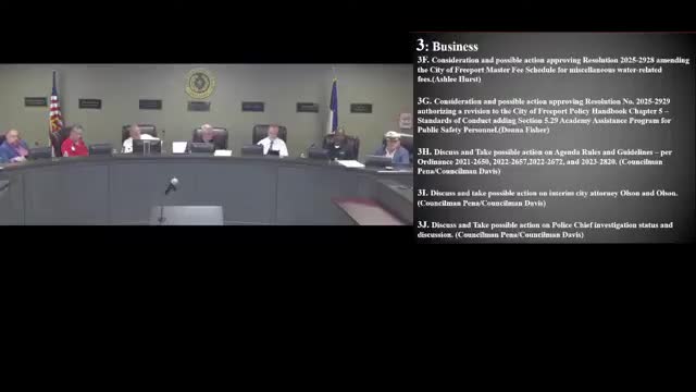 Freeport council approves academy assistance program to fund public-safety training