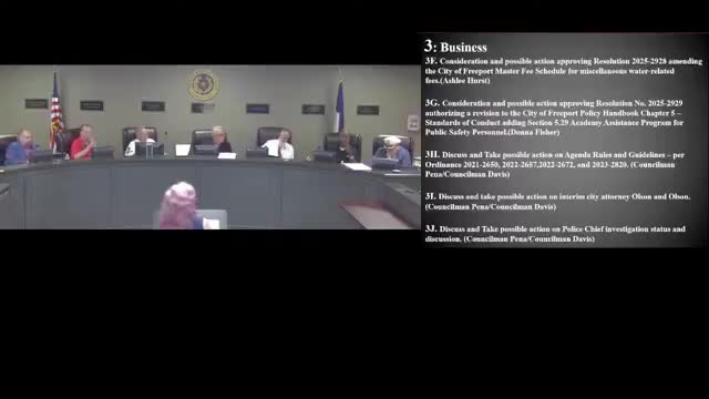 Freeport City Council discusses stronger retention incentives for public safety employees