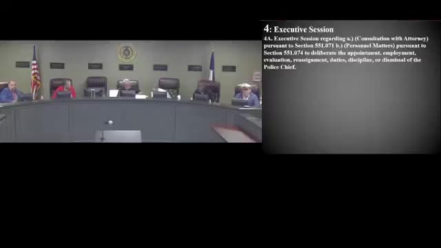 Council instructs city manager to implement police chief responsibilities after executive session