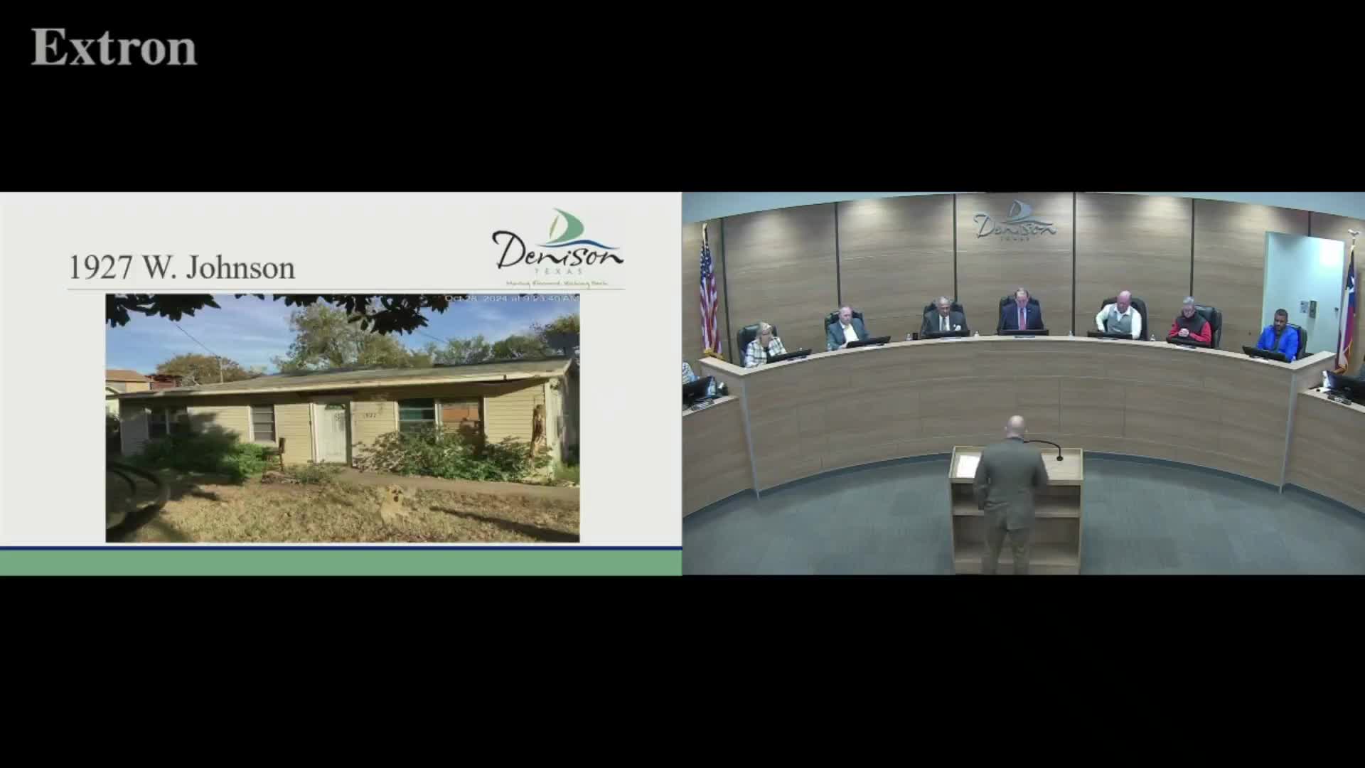 Denison council orders demolition of unsafe structure at 1927 West Johnson