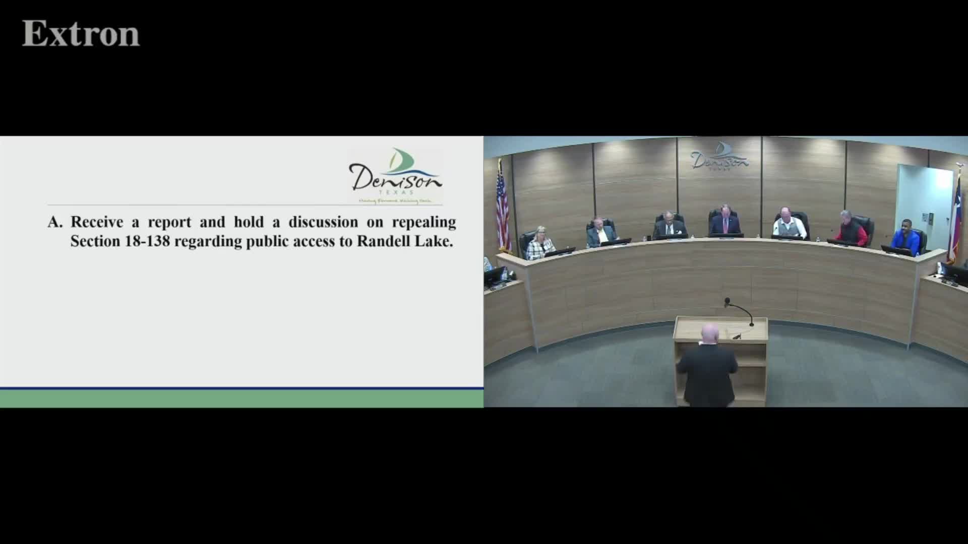 City staff recommends closing public access to Randell Lake pending ordinance change, citing water-security assessment