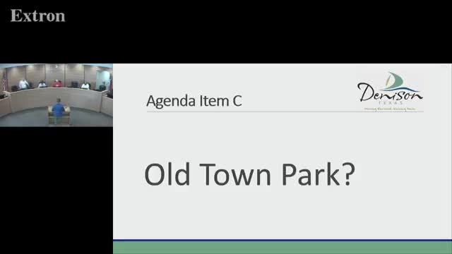Denison City Council approves renaming Mini Park to Old Town Park