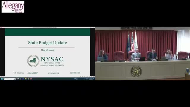 New Yorkudget largely preserves county funding but federal Medicaid cuts could force changes, NYSAC tells Allegany County