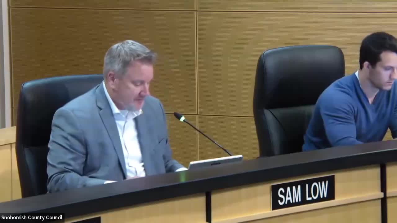 Snohomish County staff to move warranty deed transferring Buffalo Farm tract to Mill Creek; environmental mitigation monitoring complete