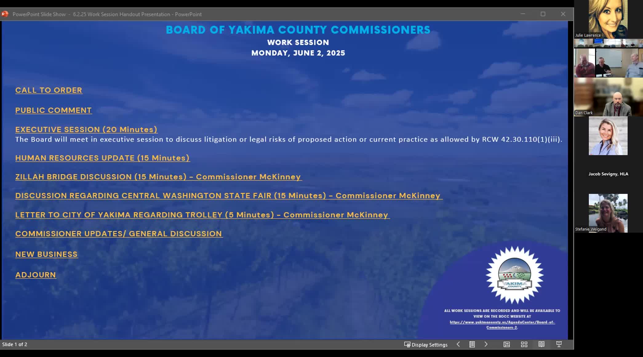 Commissioners ask county representative to raise volunteer complaint at Central Washington State Fair board