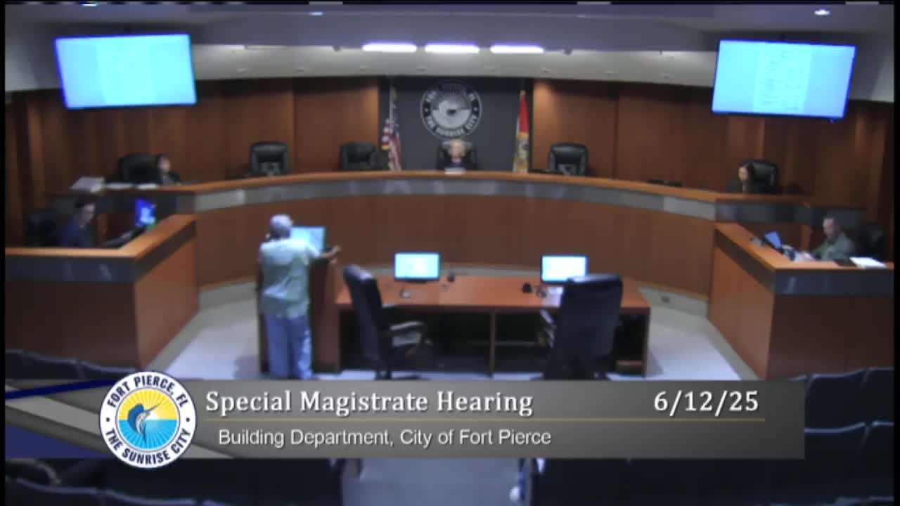 Fort Pierce resident challenges $6K property violation fines in municipal hearing