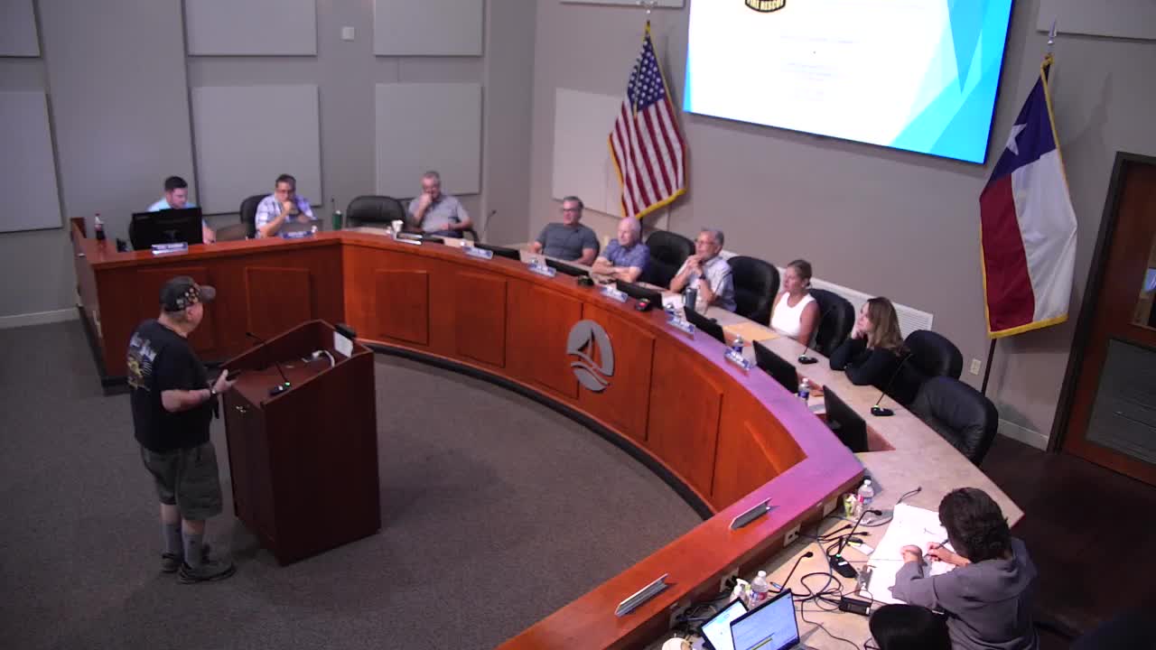 Resident advocates for creek cleanup at Lake Travis public hearing