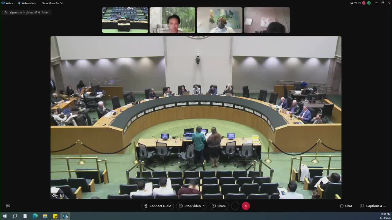Rita Marquez presents Farmers Branch rezoning request with neighborhood support