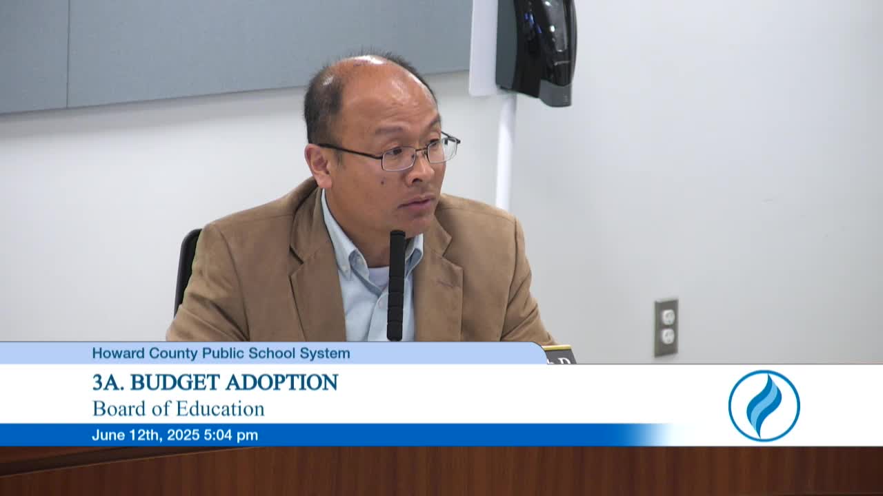 Howard County Board Discusses Restructuring Elementary Gifted Program Amid Federal Education Cuts