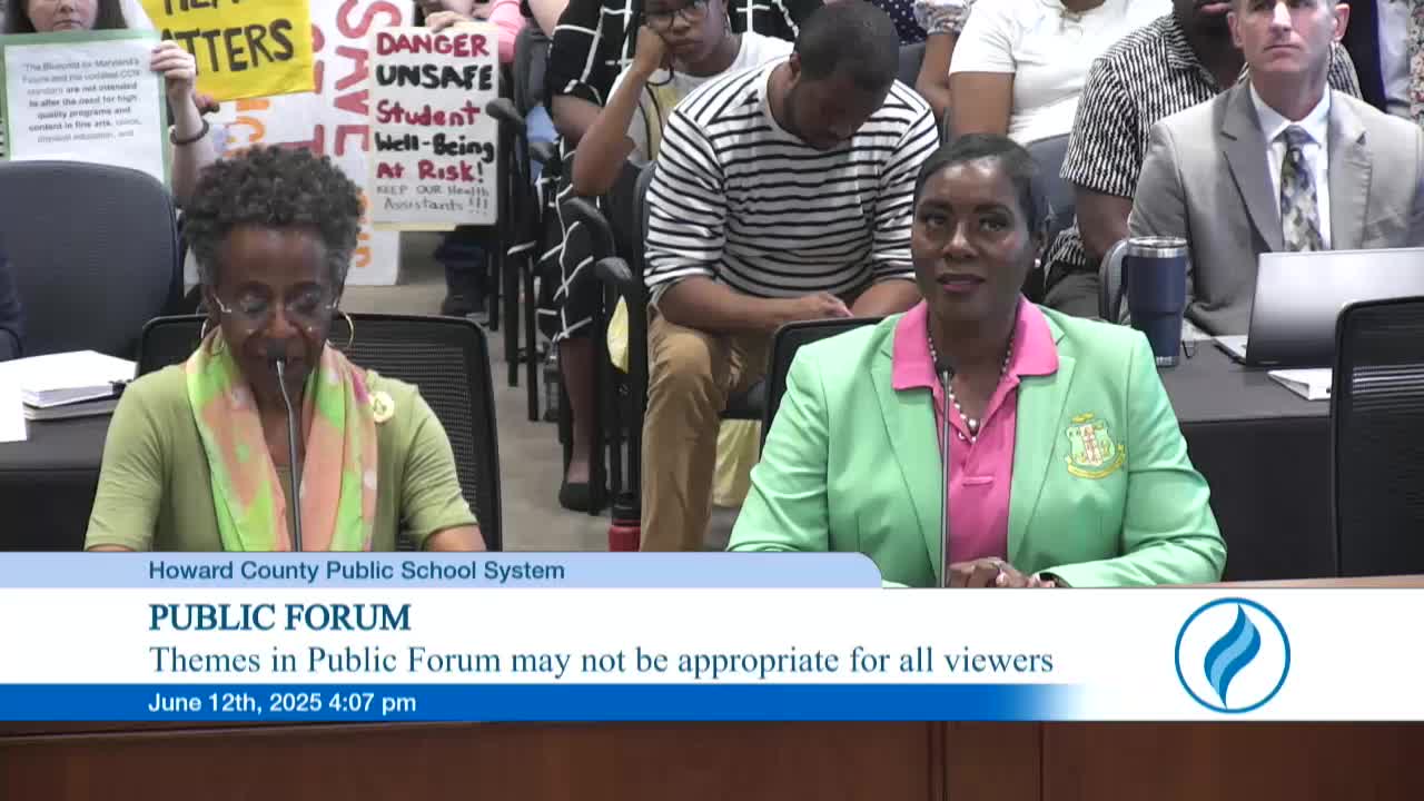 HCPSS Community Voices Concerns Over Proposed Teacher Cuts and DEI Initiatives