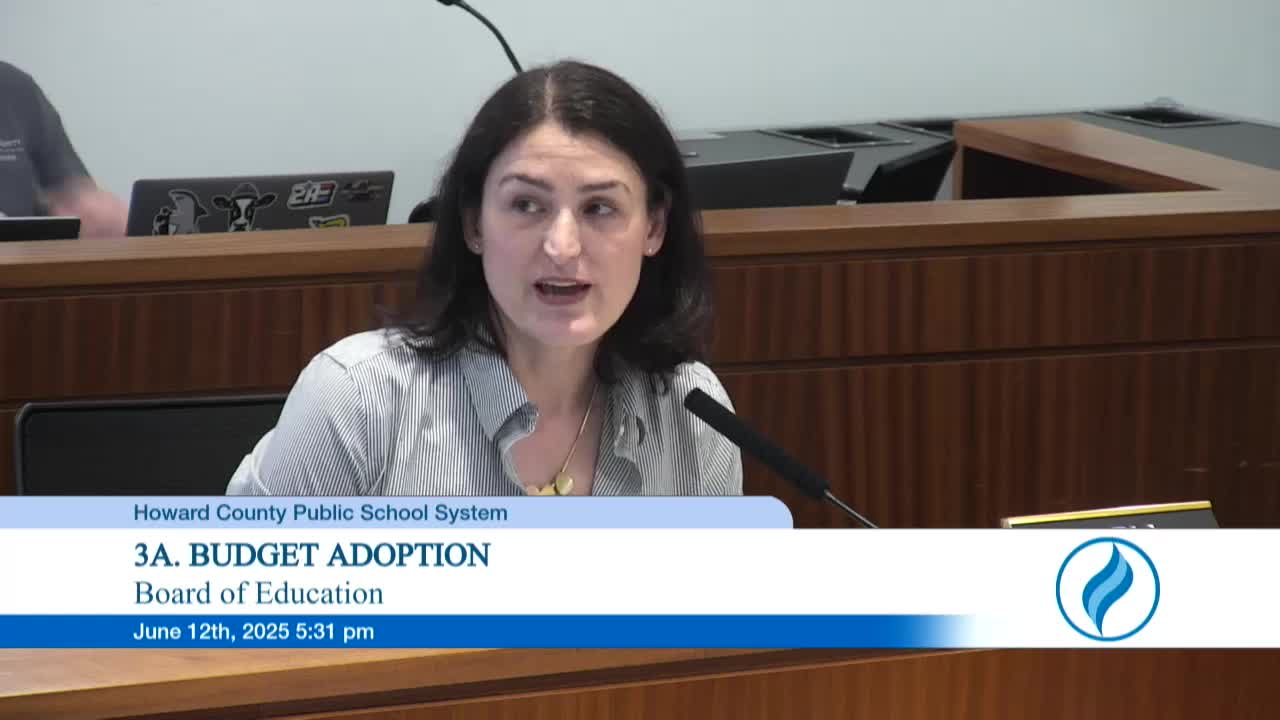 Student Advocates Urge Howard County Board to Preserve Third Grade Strings Program