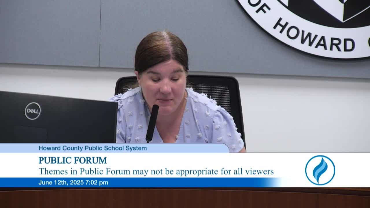 Howard County Residents Oppose School Redistricting Over Mental Health Concerns