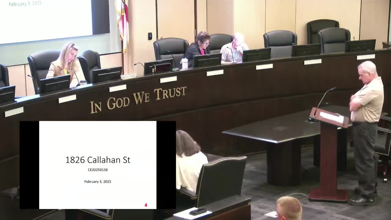 Bay County schedules compliance hearing for 1826 Calhoun Street property violations