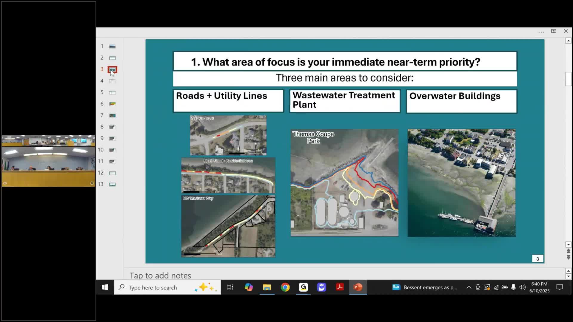Town Council prioritizes wastewater and utility projects to combat flooding risks