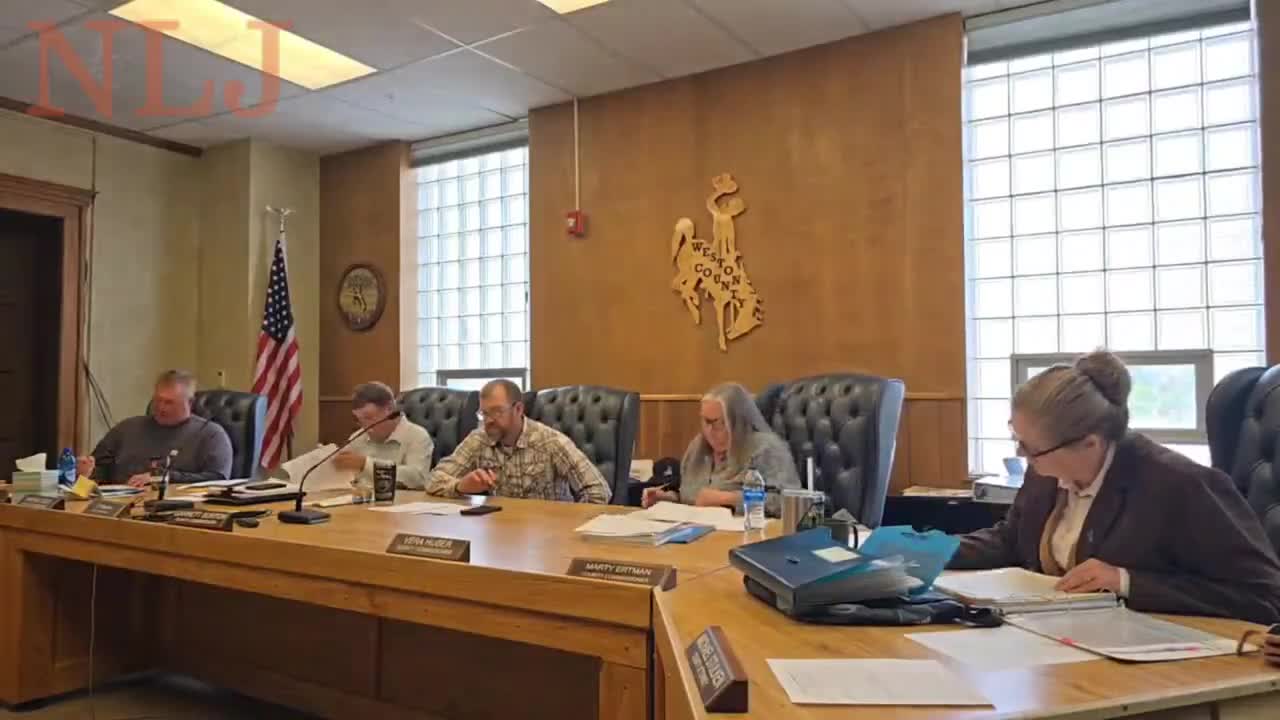 Commissioners authorize chairman to sign Powder River Energy commercial application, easement for airport power project