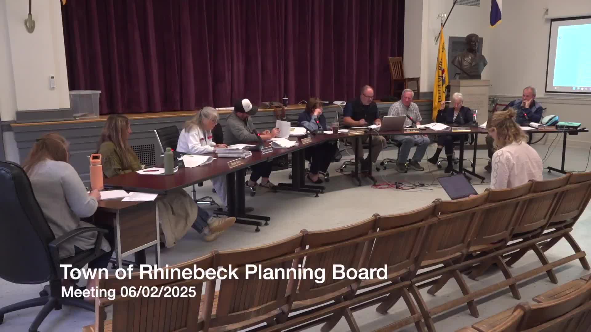 Planning board grants routine time extensions, reviews sign referrals and accepts minor DEC‑requested shift for Bock & Shifler