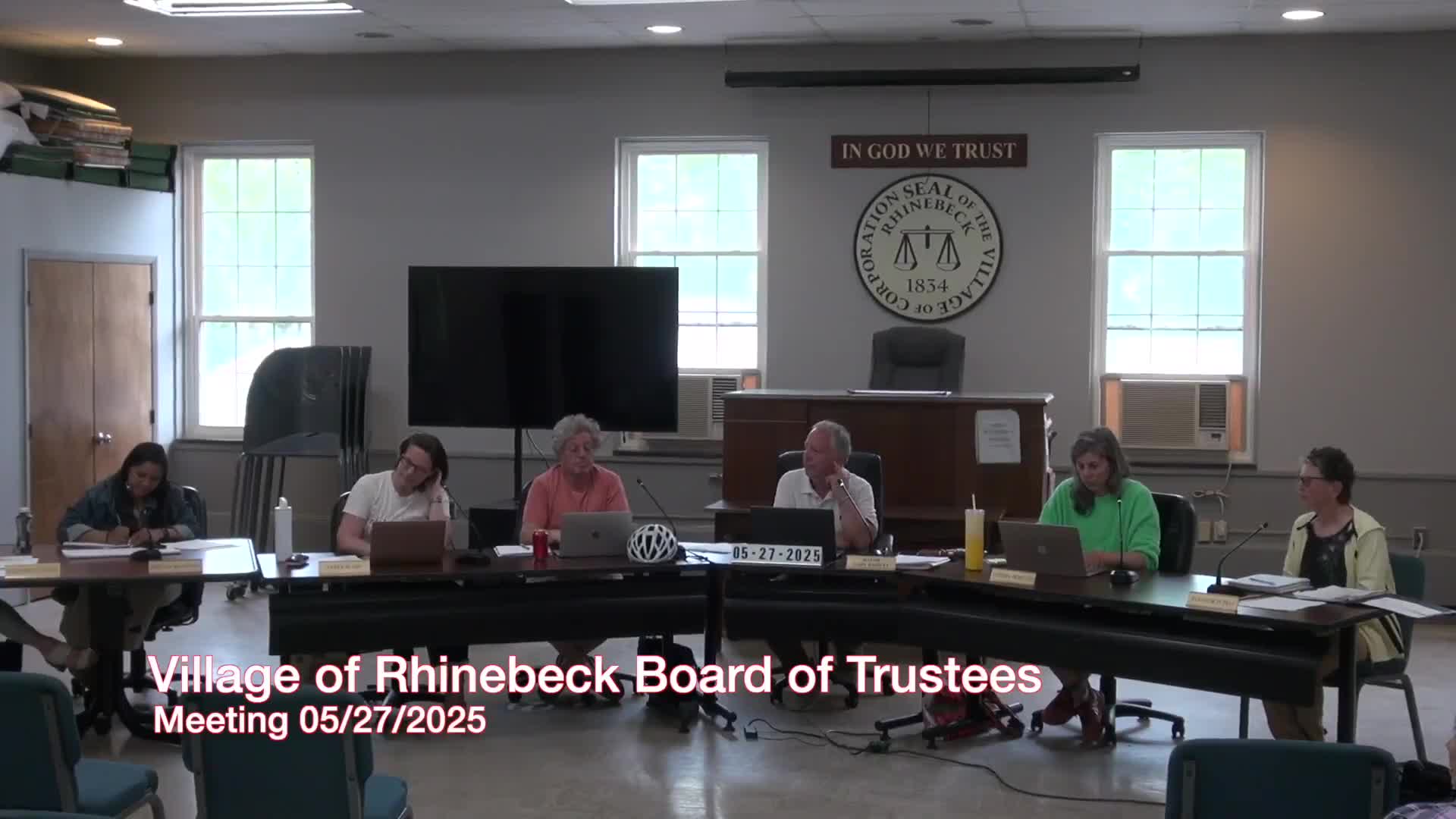 Rhinebeck trustees press staff for invoices after $100,000 water/sewer overage request; vote tabled